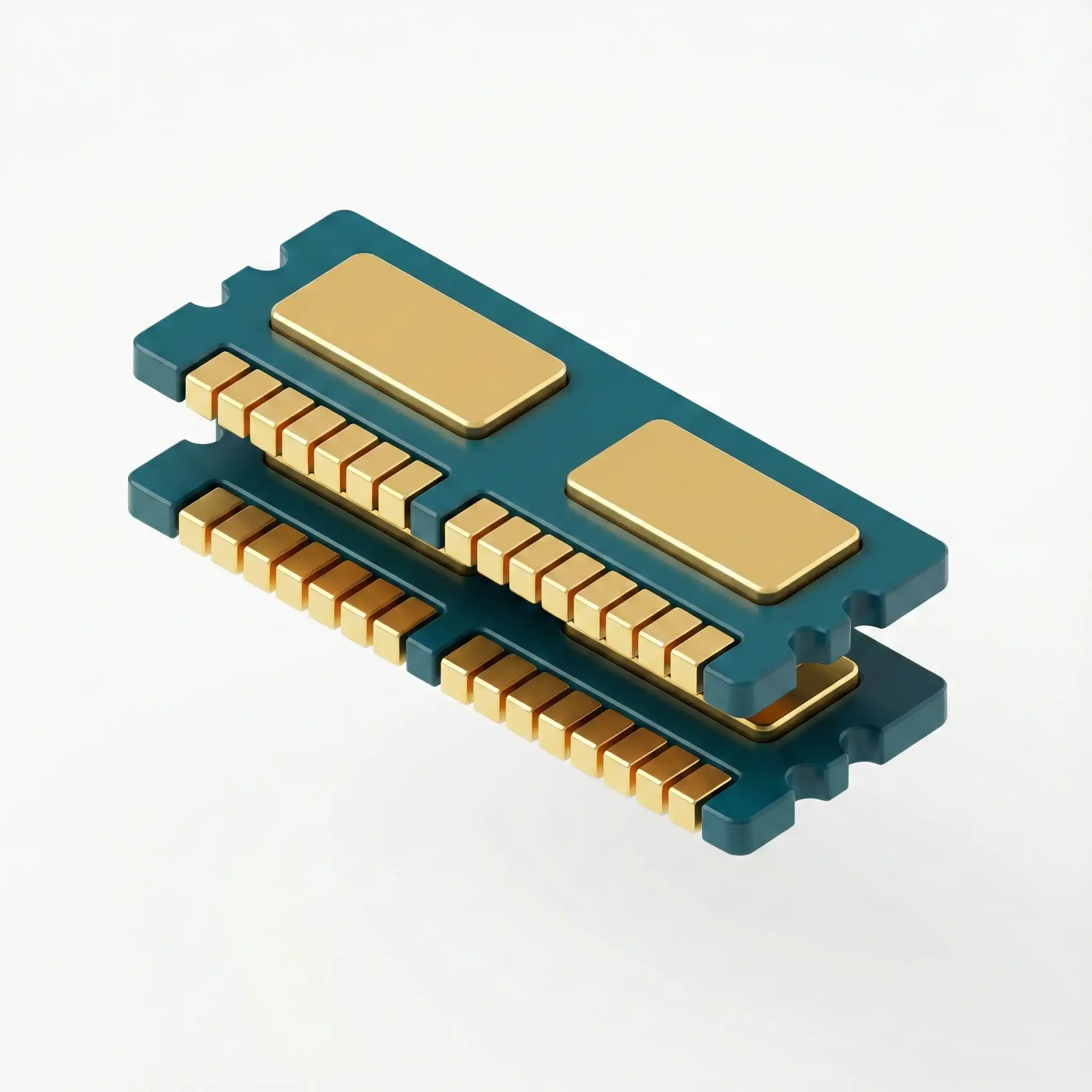 ضایعات رم کامپیوتر و سرور با روکش طلا