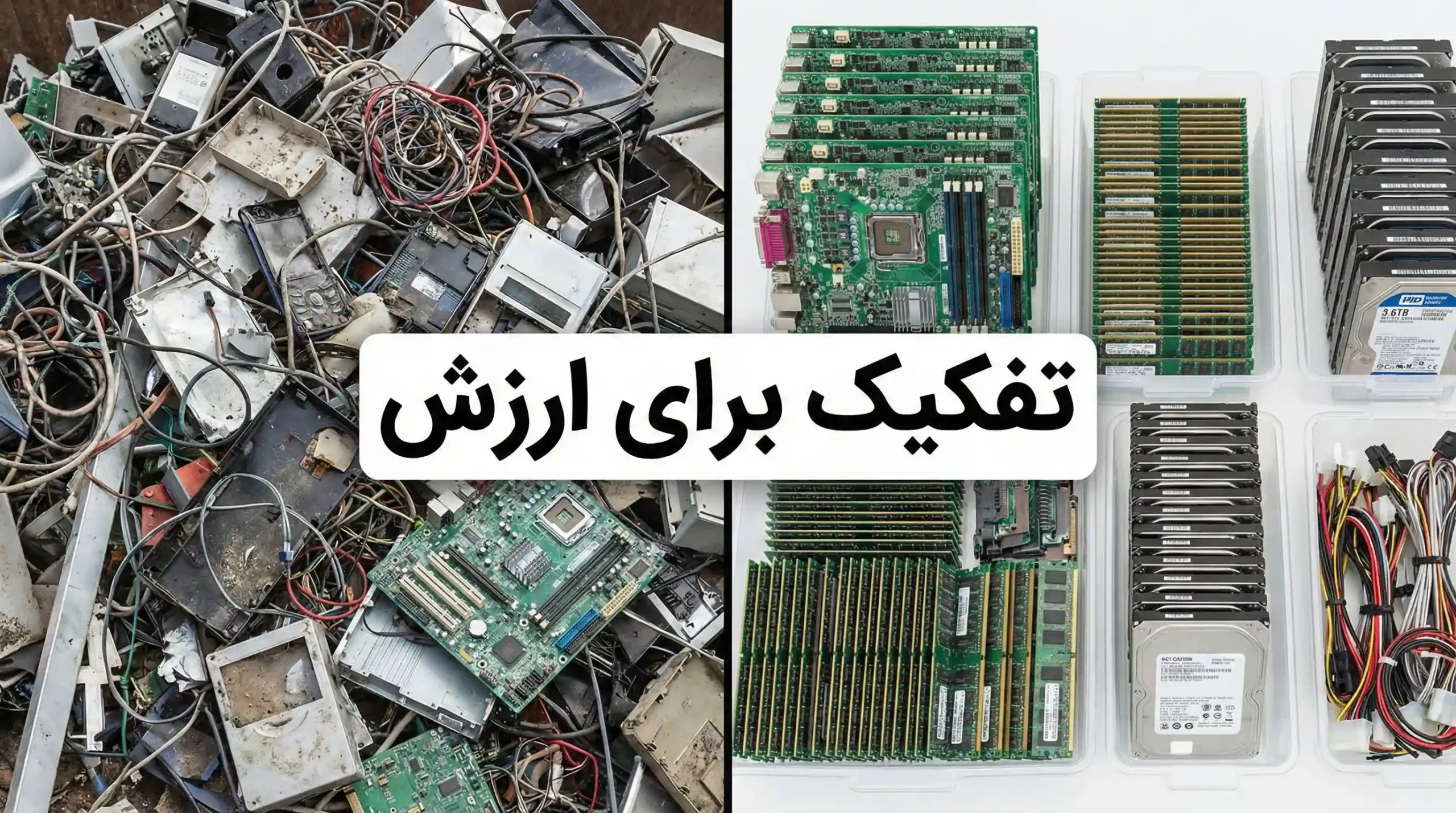 آموزش تفکیک و جداسازی ضایعات الکترونیک برای سود بیشتر